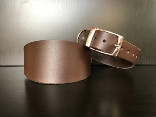 Dog Collar - Greyhound - Variety of Colours & Sizes (Dark Brown, Small)